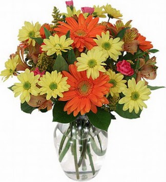  Kocaeli çiçek yolla , çiçek gönder , çiçekçi   vazo içerisinde karışık mevsim çiçekleri