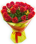 19 Adet kırmızı gül buketi  çiçek online çiçek siparişi 