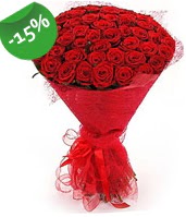 51 adet kırmızı gül buketi özel hissedenlere  Kocaeli uluslararası çiçek gönderme 