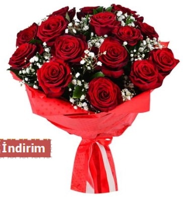 12 Adet kırmızı aşk gülleri  Kocaeli internetten çiçek siparişi 